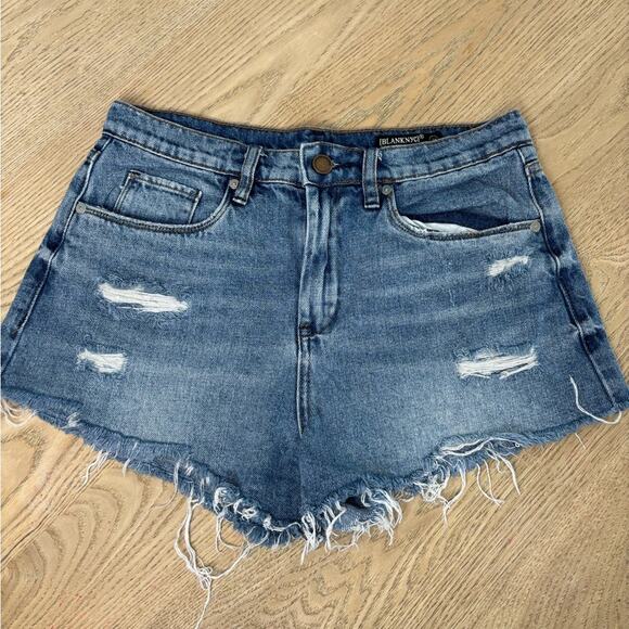 Blank NYC The Barrow Vintage High Rise Shorts Size 28 - Picture 1 of 9